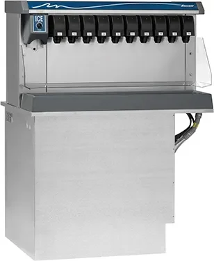 Follett Vision™ Series VU155B8RP Drop-In Ice and Beverage Dispenser 150 Pound Storage Push-Button Dispense Cube, Nugget Style Ice — 115V, 1PH — main image