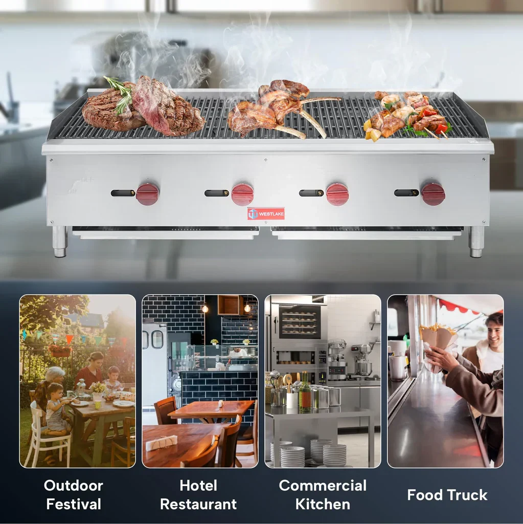 Westlake ECB-48S Gas Radiant Broiler 47.4" 120,000 Btu — view 4