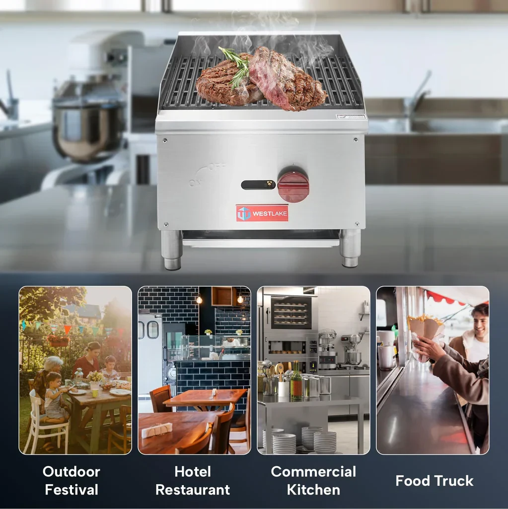 Westlake ECB-16S Gas Radiant Broiler 15.9" 30,000 Btu — view 3