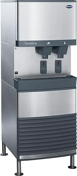Follett Symphony Plus™ 110FB414A-S Freestanding Ice and Water Dispenser 425 Pound Daily Production 90 Pound Storage SensorSAFE™ Dispense Nugget Style Ice — 115V, 1PH — main image