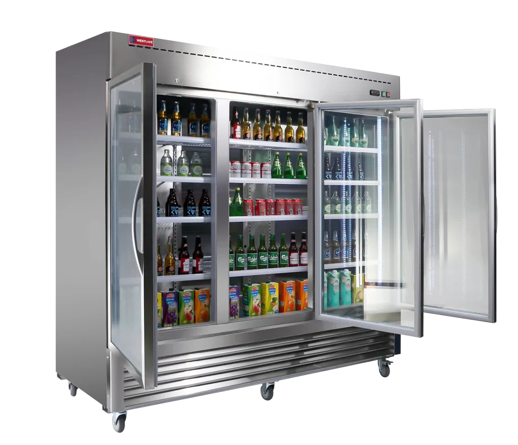 Westlake WKR-82BG Glass Door Merchandiser Refrigerator 3 Door 33-40°F — view 8