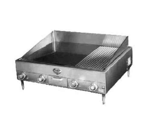 Wells G-23 Electric Countertop Griddle 34 Inch Wide Thermostatic Control Rectangle Polished Steel 0.5 Inch Thick Plate Medium-Duty — 208V, 1PH — main image