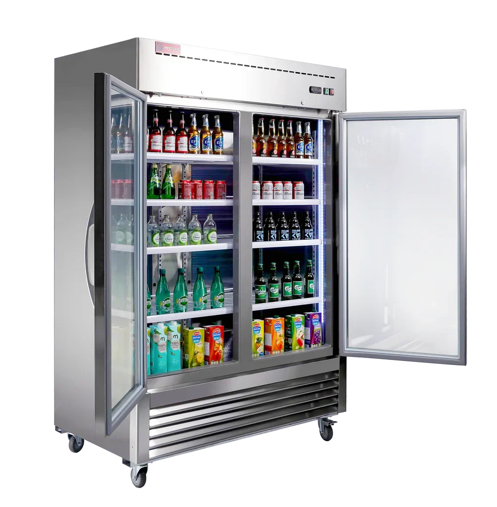 Westlake WKR-49BG Glass Door Merchandiser Refrigerator 2 Door 33-40°F — view 3