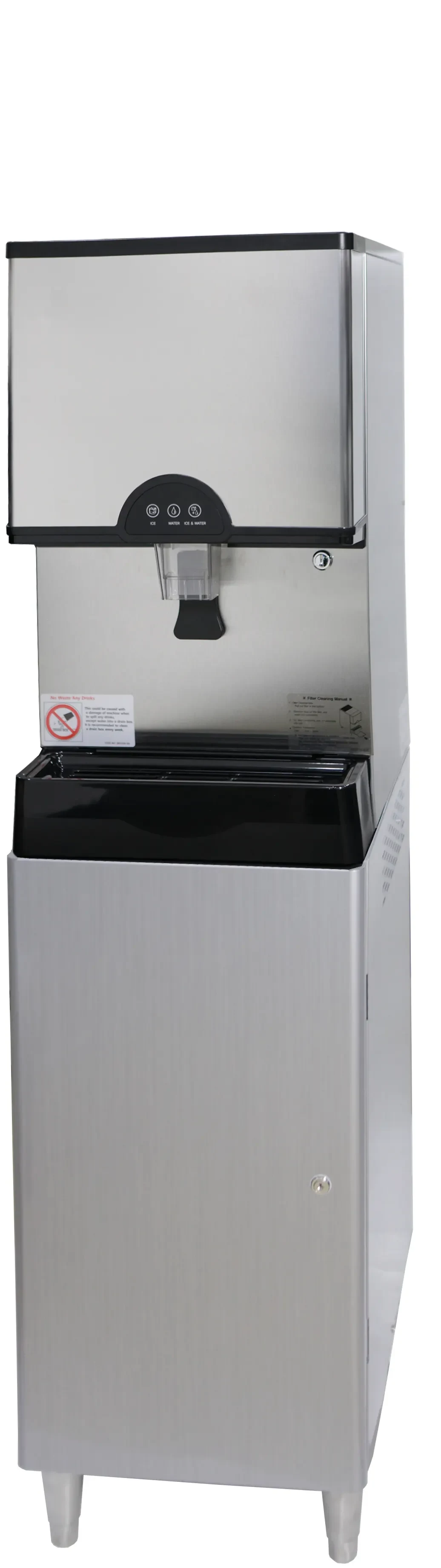 Icetro ID-0300-AN Countertop Ice and Water Dispenser 282 Pound Daily Production 11 Pound Storage Lever Dispense Nugget Style Ice — 115V, 1PH — view 2