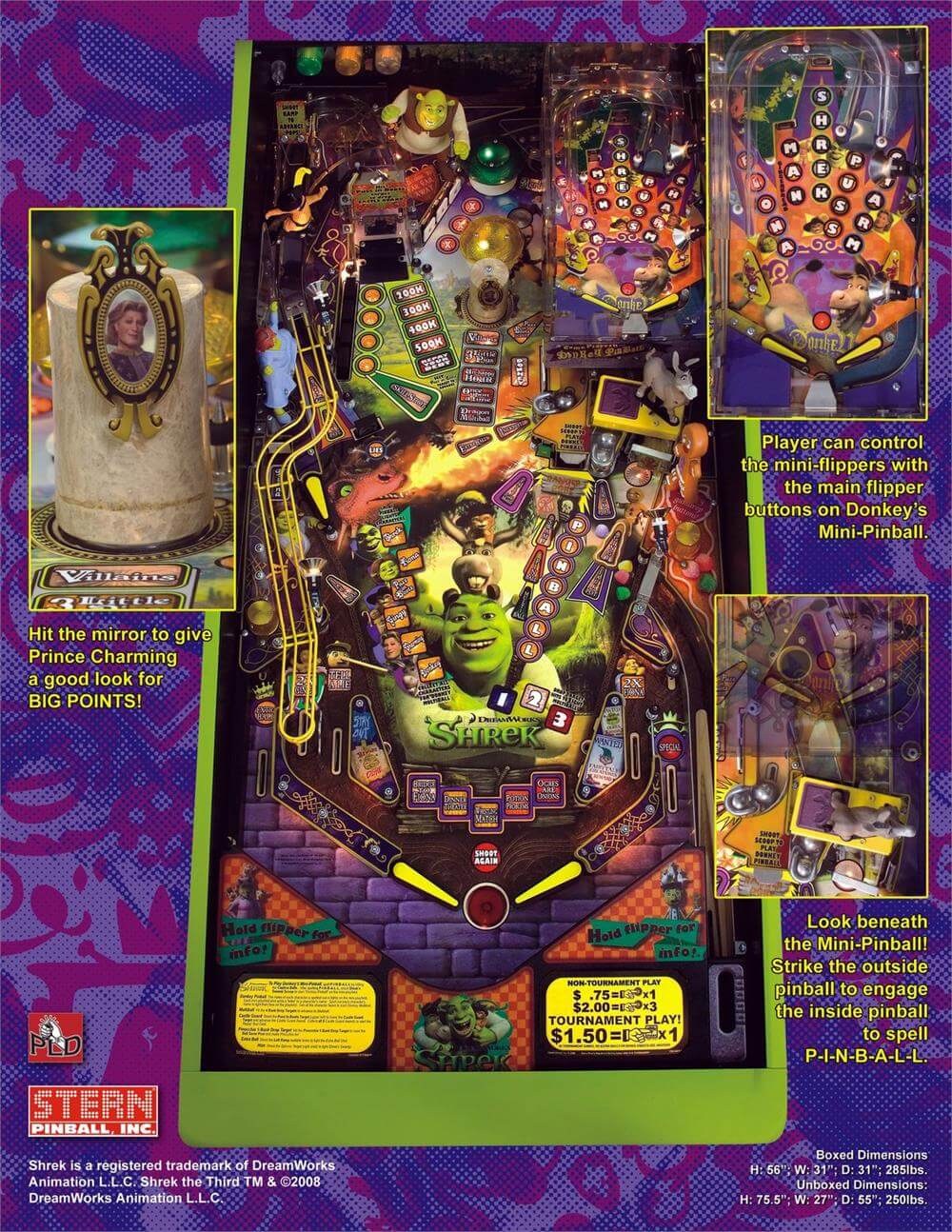 Shrek Pinball Machine by Stern — view 9
