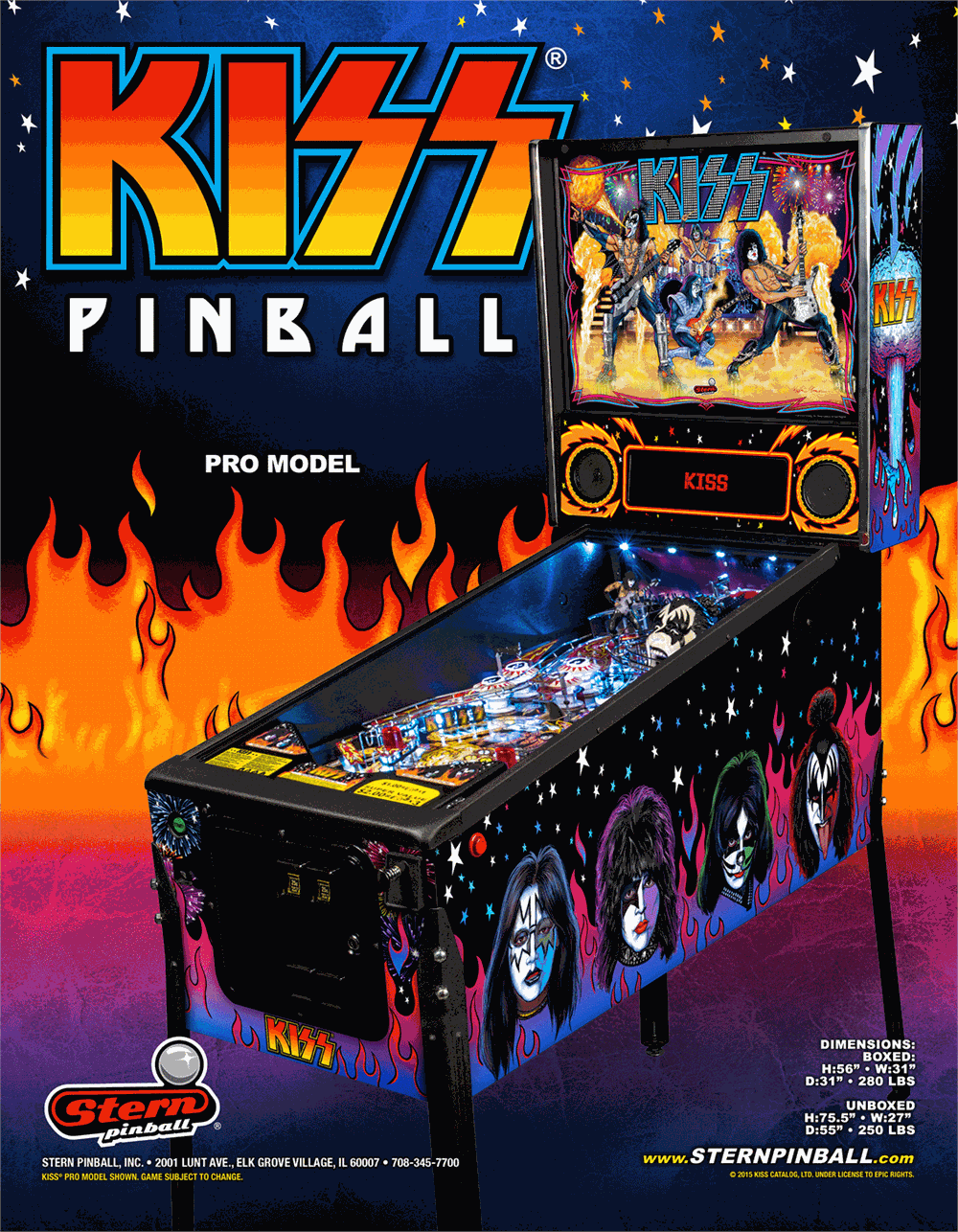 KISS Pro Pinball Machine by Stern — view 9