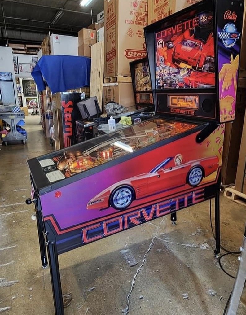 Corvette Pinball Machine — view 3